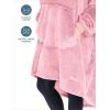 imageBare Home Long Length Microplush Wearable Blanket with Side Pockets  Soft and Plush  Warm and Cozy  Adult ampamp Kid Sizes Kids Light PinkLight Pink