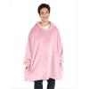 imageBare Home Long Length Microplush Wearable Blanket with Side Pockets  Soft and Plush  Warm and Cozy  Adult ampamp Kid Sizes Kids Light PinkLight Pink
