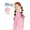 imageBare Home Long Length Microplush Wearable Blanket with Side Pockets  Soft and Plush  Warm and Cozy  Adult ampamp Kid Sizes Kids Light PinkLight Pink