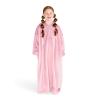 imageBare Home Long Length Microplush Wearable Blanket with Side Pockets  Soft and Plush  Warm and Cozy  Adult ampamp Kid Sizes Kids Light PinkLight Pink