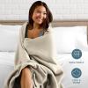 imageBare Home Polar Fleece Blanket  Extra Long  Oyster  Warm ampamp Cozy  Premium Fleece  Throw for Bed Sofa Camping Travel and Cold Nights  Lightweight Blanket TwinTwin XL Oyster