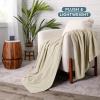 imageBare Home Polar Fleece Blanket  Extra Long  Oyster  Warm ampamp Cozy  Premium Fleece  Throw for Bed Sofa Camping Travel and Cold Nights  Lightweight Blanket TwinTwin XL Oyster