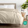 imageBare Home Polar Fleece Blanket  Extra Long  Oyster  Warm ampamp Cozy  Premium Fleece  Throw for Bed Sofa Camping Travel and Cold Nights  Lightweight Blanket TwinTwin XL Oyster