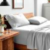 imageBare Home Sandwashed Sheet Set with Microplush Blanket Bundle Twin XL White
