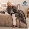 imageBare Home Shaggy Faux Fur Sherpa Blanket  Super Soft Fuzzy Fluffy  Reversible Cozy Warm Blanket for Couch Sofa Chair Bed  Luxury Home Decor ThrowTravel Grey04  Taupe