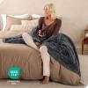 imageBare Home Shaggy Faux Fur Sherpa Blanket  Super Soft Fuzzy Fluffy  Reversible Cozy Warm Blanket for Couch Sofa Chair Bed  Luxury Home Decor ThrowTravel Grey03  Grey
