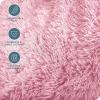 imageBare Home Shaggy Faux Fur Sherpa Blanket  Super Soft Fuzzy Fluffy  Reversible Cozy Warm Blanket for Couch Sofa Chair Bed  Luxury Home Decor ThrowTravel Grey10  Light Pink