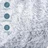 imageBare Home Shaggy Faux Fur Sherpa Blanket  Super Soft Fuzzy Fluffy  Reversible Cozy Warm Blanket for Couch Sofa Chair Bed  Luxury Home Decor ThrowTravel Grey01  White