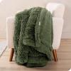 imageBare Home Shaggy Faux Fur Sherpa Blanket  Super Soft Fuzzy Fluffy  Reversible Cozy Warm Blanket for Couch Sofa Chair Bed  Luxury Home Decor ThrowTravel Grey07  Cypress