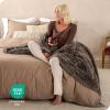 imageBare Home Shaggy Faux Fur Sherpa Blanket  Super Soft Fuzzy Fluffy  Reversible Cozy Warm Blanket for Couch Sofa Chair Bed  Luxury Home Decor ThrowTravel Grey04  Taupe