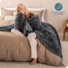 imageBare Home Shaggy Faux Fur Sherpa Blanket  Super Soft Fuzzy Fluffy  Reversible Cozy Warm Blanket for Couch Sofa Chair Bed  Luxury Home Decor ThrowTravel Grey03  Grey
