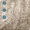 imageBare Home Shaggy Faux Fur Sherpa Blanket  Super Soft Fuzzy Fluffy  Reversible Cozy Warm Blanket for Couch Sofa Chair Bed  Luxury Home Decor ThrowTravel Grey05  Oyster