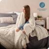 imageBare Home Shaggy Faux Fur Sherpa Blanket  Super Soft Fuzzy Fluffy  Reversible Cozy Warm Blanket for Couch Sofa Chair Bed  Luxury Home Decor ThrowTravel Grey05  Oyster