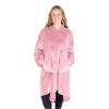 imageBare Home Long Length Microplush Wearable Blanket with Side Pockets  Soft and Plush  Warm and Cozy  Adult ampamp Kid Sizes Kids Light PinkLight Pink