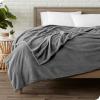 imageBare Home Microfiber Sheet Set with Microplush Fleece Blanket Bundle Twin XL Grey