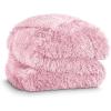 imageBare Home Shaggy Faux Fur Sherpa Blanket  Super Soft Fuzzy Fluffy  Reversible Cozy Warm Blanket for Couch Sofa Chair Bed  Luxury Home Decor ThrowTravel Grey10  Light Pink