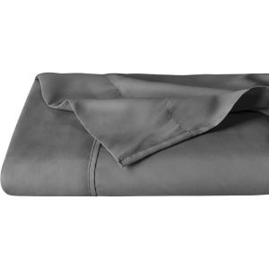 imageBare Home Comforter Set with Microfiber Flat Sheet Bundle TwinTwin XL Grey