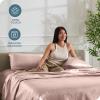 imageBare Home King Poly Satin Sheet Set  Luxury Soft and Smooth Satin  for Hair and Skin  Breathable  Similar to Silk  Deep Pocket up to 15  Bedding Sheet Set King Grey05  Blush