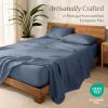 imageBare Home Split King Sheet Set  Luxury 100 Linen Bed Sheets  Deep Pockets  Easy Fit  5 Piece Set  Bedding Sheets ampamp Pillowcases Split King Soft WhiteIndigo