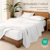 imageBare Home Split King Sheet Set  Luxury 100 Linen Bed Sheets  Deep Pockets  Easy Fit  5 Piece Set  Bedding Sheets ampamp Pillowcases Split King Soft WhiteSoft White