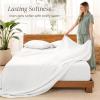 imageBare Home Split King Sheet Set  Luxury 100 Linen Bed Sheets  Deep Pockets  Easy Fit  5 Piece Set  Bedding Sheets ampamp Pillowcases Split King Soft WhiteSoft White