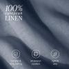 imageBare Home Split King Sheet Set  Luxury 100 Linen Bed Sheets  Deep Pockets  Easy Fit  5 Piece Set  Bedding Sheets ampamp Pillowcases Split King Soft WhiteIndigo