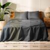 imageBare Home Split King Sheet Set  Luxury 100 Linen Bed Sheets  Deep Pockets  Easy Fit  5 Piece Set  Bedding Sheets ampamp Pillowcases Split King Soft WhiteDark Grey