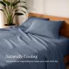 imageBare Home Split King Sheet Set  Luxury 100 Linen Bed Sheets  Deep Pockets  Easy Fit  5 Piece Set  Bedding Sheets ampamp Pillowcases Split King Soft WhiteIndigo