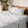 imageBare Home Split King Sheet Set  Luxury 100 Linen Bed Sheets  Deep Pockets  Easy Fit  5 Piece Set  Bedding Sheets ampamp Pillowcases Split King Soft WhiteGlacier Grey