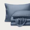 imageBare Home Split King Sheet Set  Luxury 100 Linen Bed Sheets  Deep Pockets  Easy Fit  5 Piece Set  Bedding Sheets ampamp Pillowcases Split King Soft WhiteIndigo