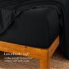 imageBare Home 100 Rayon Made from Bamboo Luxury King Fitted Sheet  Deep Pockets  Cooling Sheet  Breathable  Easy Fit  Soft Bedding Bottom Sheet King GreyBlack