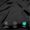 imageBare Home 100 Rayon Made from Bamboo Luxury King Fitted Sheet  Deep Pockets  Cooling Sheet  Breathable  Easy Fit  Soft Bedding Bottom Sheet King GreyBlack
