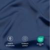 imageBare Home 100 Rayon Made from Bamboo Luxury King Fitted Sheet  Deep Pockets  Cooling Sheet  Breathable  Easy Fit  Soft Bedding Bottom Sheet King GreyDark Blue