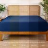 imageBare Home 100 Rayon Made from Bamboo Luxury King Fitted Sheet  Deep Pockets  Cooling Sheet  Breathable  Easy Fit  Soft Bedding Bottom Sheet King GreyDark Blue