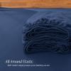 imageBare Home 100 Rayon Made from Bamboo Luxury King Fitted Sheet  Deep Pockets  Cooling Sheet  Breathable  Easy Fit  Soft Bedding Bottom Sheet King GreyDark Blue