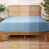 imageBare Home 100 Rayon Made from Bamboo Luxury King Fitted Sheet  Deep Pockets  Cooling Sheet  Breathable  Easy Fit  Soft Bedding Bottom Sheet King GreyLight Blue