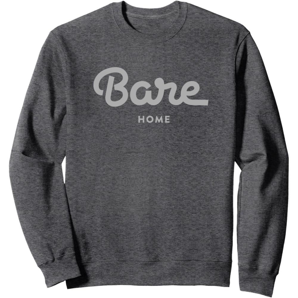 imageBare Home Light Grey Logo SweatshirtDark Heather Grey