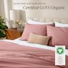 imageBare Home Apartment Ready Organic Cotton Percale Duvet Bundle  Twin XL  7 Pieces Including Duvet Cover Set with Insert Sheet Set ampamp Mattress Pad  Lightweight ampamp Breathable  Twin XL Dusty Purple11  Dusty Rose