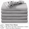 imageBare Home 5Pack Fitted Bottom Sheets Twin Extra Long  Premium 1800 UltraSoft Wrinkle Resistant Microfiber  Deep Pocket Twin XL Dark Blue05  Light Grey