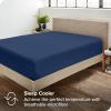 imageBare Home 5Pack Fitted Bottom Sheets Twin Extra Long  Premium 1800 UltraSoft Wrinkle Resistant Microfiber  Deep Pocket Twin XL Dark Blue09  Dark Blue