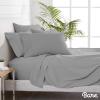 imageBare Home Bedding Bundle  6 Piece Microfiber Sheet Set with 4 Pillowcases Queen Light Grey