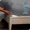 imageBare Home Fitted Bottom Sheet Queen  Dual Pocket  Premium 1800 Microfiber  UltraSoft Wrinkle Free  Deep Pocket Queen GreyGrey