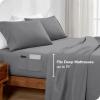 imageBare Home Fitted Bottom Sheet Queen  Dual Pocket  Premium 1800 Microfiber  UltraSoft Wrinkle Free  Deep Pocket Queen GreyGrey
