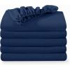 imageBare Home 5Pack Fitted Bottom Sheets Twin Extra Long  Premium 1800 UltraSoft Wrinkle Resistant Microfiber  Deep Pocket Twin XL Dark Blue09  Dark Blue