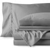 imageBare Home Bedding Bundle  6 Piece Microfiber Sheet Set with 4 Pillowcases Queen Light Grey