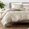 imageBare Home Flannel Duvet Set with Comforter Set Bundle TwinTwin XL Sand