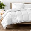 imageBare Home Flannel Sheet Set with Comforter Set Bundle Queen White