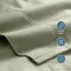 imageBare Home Flannel Sheet Set 100 Cotton Velvety Soft Heavyweight  Double Brushed Flannel  Deep Pocket Twin Sage