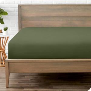 imageBare Home Fitted Bottom Sheet Queen  Premium 1800 Microfiber  UltraSoft Wrinkle Free  Deep Pocket  Fitted Sheet Queen Light Grey24  Cypress
