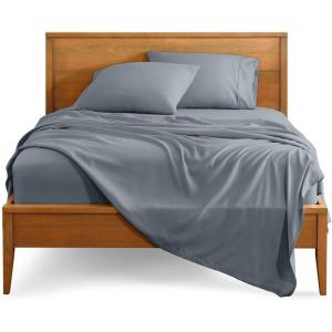 imageBare Home Split Head Flex King Sheet Set  1800 UltraSoft Microfiber Bed Sheets  Double Brushed  Deep Pockets  Easy Fit  4 Piece Set  FlexTop Bedding Sheets Grey22  Steel Blue